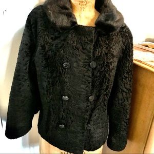 Vintage Koslows Persian Lamb Jacket Mink Collar